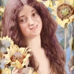 Clytie among the sunflowers thumbnail