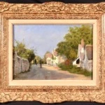 Figures in a village street – Auvers-sur-Oise thumbnail