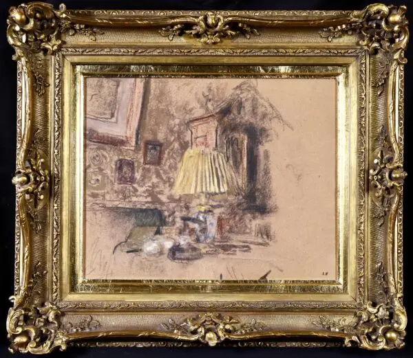 L’abat-jour jaune – Study for the portrait of Madame Adrien Benard - Buy Fine Paintings Online