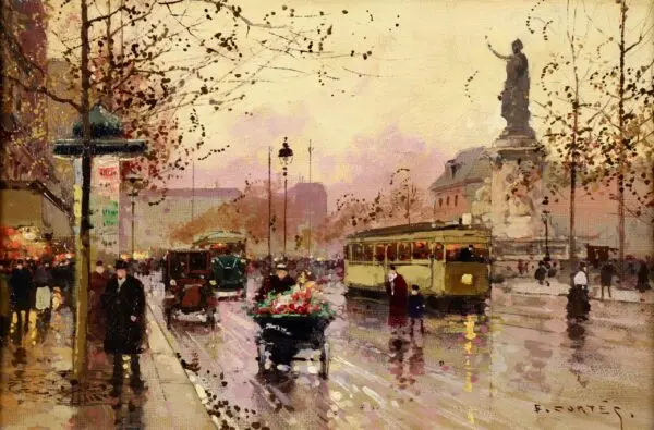 Place De La Republique - Buy Fine Paintings Online
