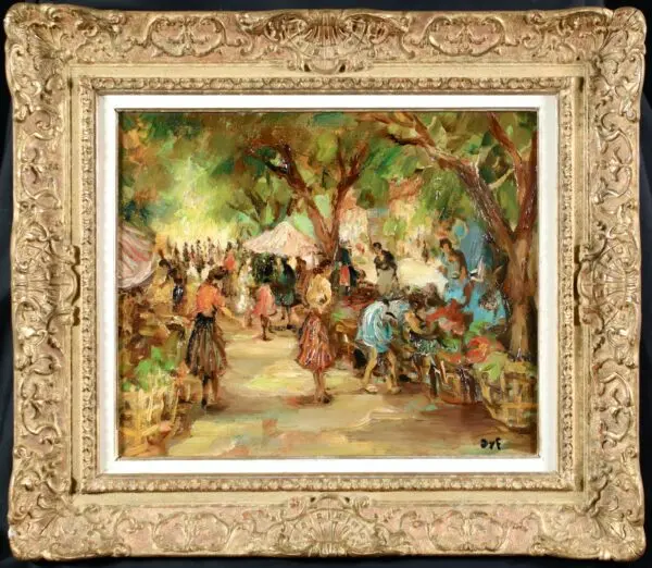 Marche aux fleurs – Arles - Buy Fine Paintings Online