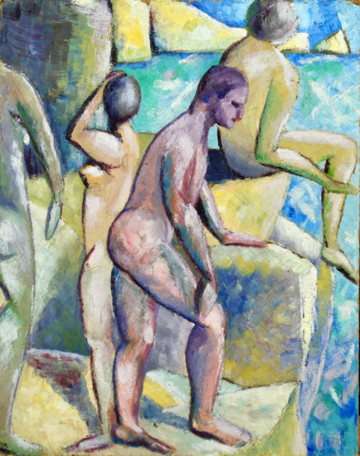 John Duncan Fergusson – Bathing at Eden Roc - Buy Fine Paintings Online