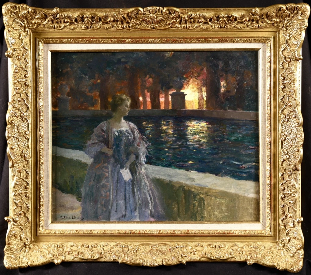 Pres du bassin – la nuit - Buy Fine Paintings Online
