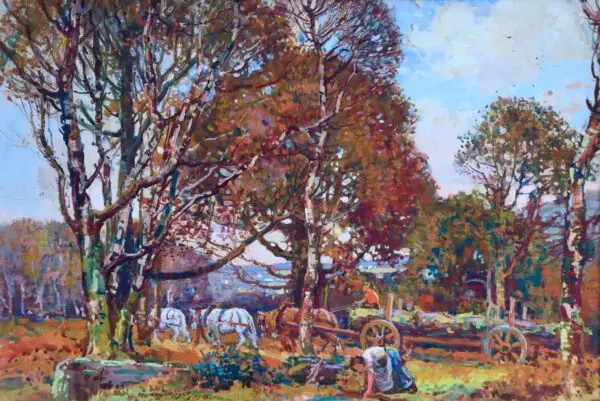 Logging in the Dales - Buy Fine Paintings Online