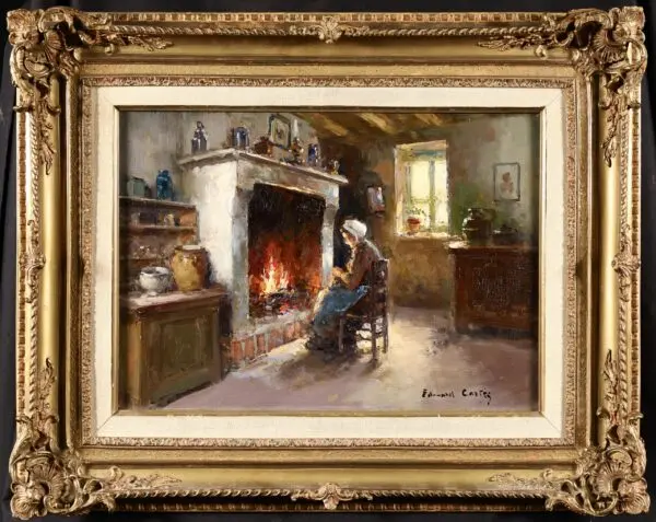 Au coin du feu - Buy Fine Paintings Online