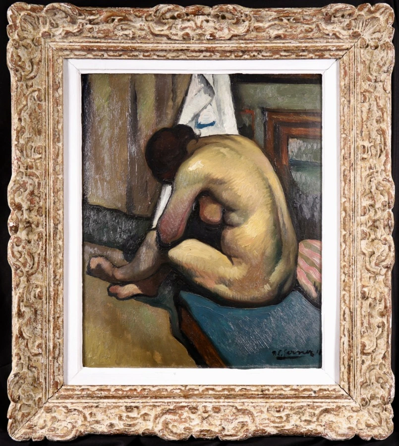 Nu assis de dos - Buy Fine Paintings Online
