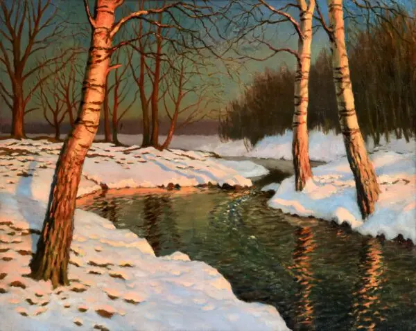 Winter Sunset - Buy Fine Paintings Online