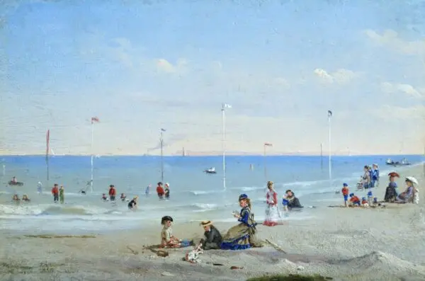 Plage De Trouville – 1875 - Buy Fine Paintings Online