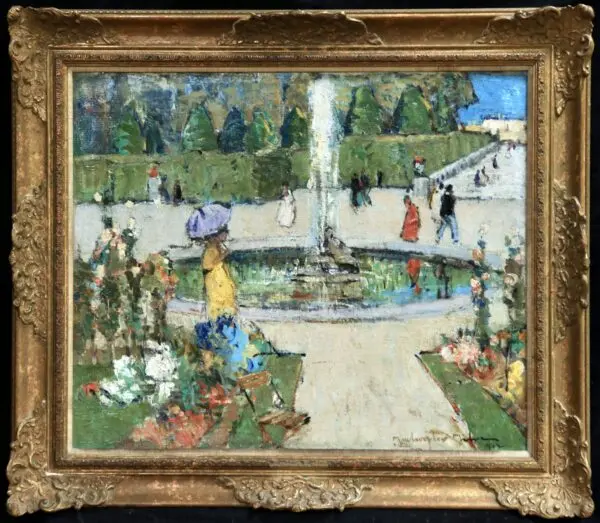 Une promenade dans le parc – Paris - Buy Fine Paintings Online