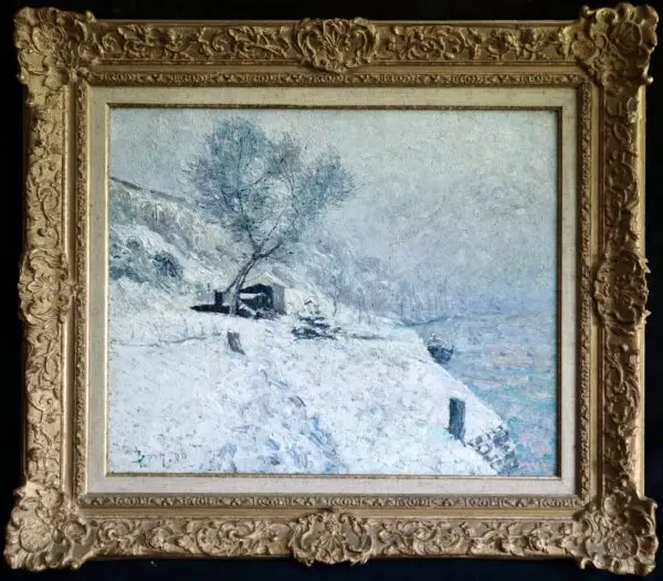 Hiver – Bord du canal du Loing – Moret - Buy Fine Paintings Online