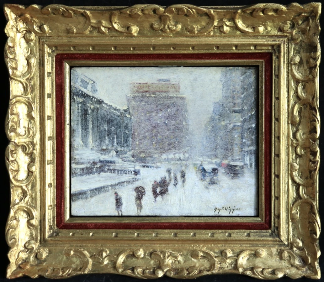 City Storm – New York City Library - Buy Fine Paintings Online