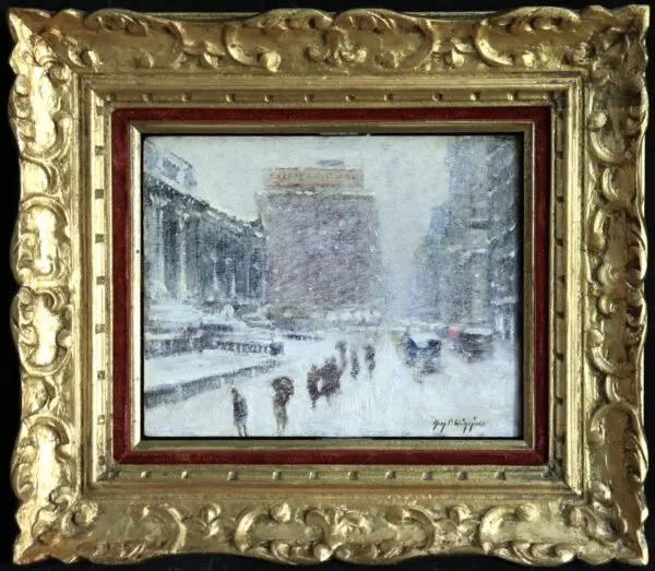City Storm – New York City Library - Buy Fine Paintings Online