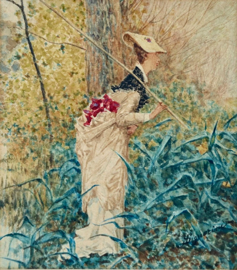 Portrait of Marie Desboutin – Daughter of Marcel Desboutin - Buy Fine Paintings Online
