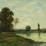 Figures in a river landscape thumbnail