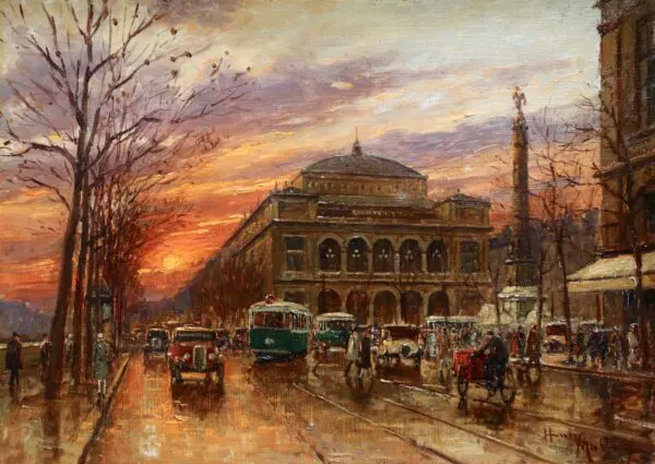 Place Du Chatelet – Sunset - Buy Fine Paintings Online