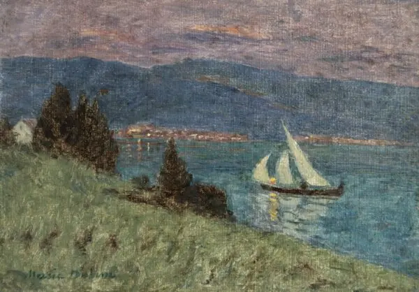 Lac Montreux – Moonlight - Buy Fine Paintings Online