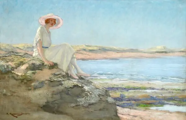 Resting on the Rocks - Buy Fine Paintings Online