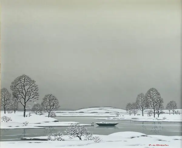 Neige Sur La Loire - Buy Fine Paintings Online