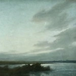 Crescent Moon Over The Marshes thumbnail