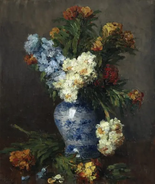 Fleurs dans une vase chinois - Buy Fine Paintings Online