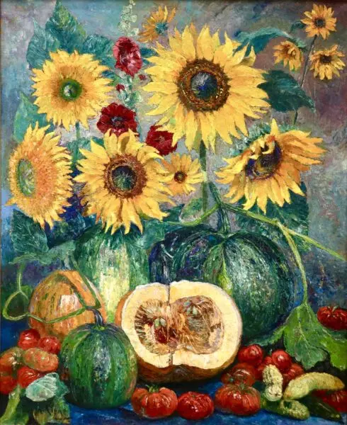 Soleils et Potirons - Buy Fine Paintings Online