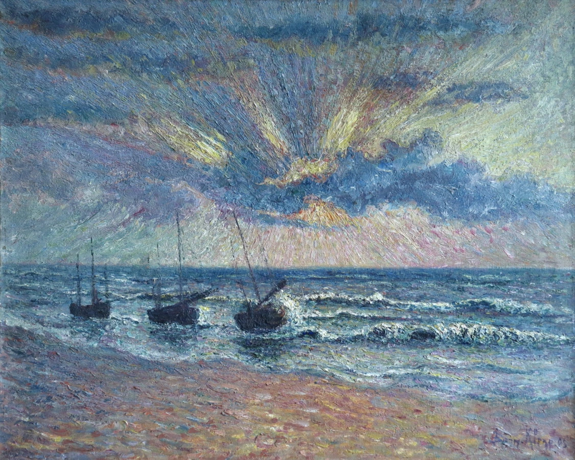 Coucher de Soleil – St Guenole, Brittany - Buy Fine Paintings Online
