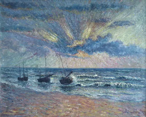 Coucher de Soleil – St Guenole, Brittany - Buy Fine Paintings Online