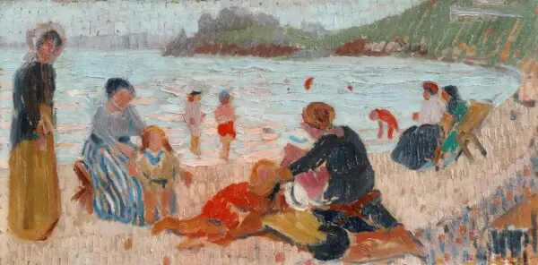 Sur la plage - Buy Fine Paintings Online