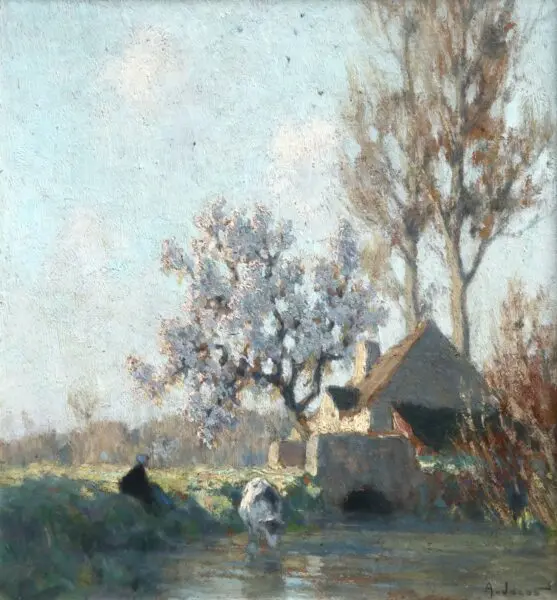 Printemps – L’Abreuvoir - Buy Fine Paintings Online