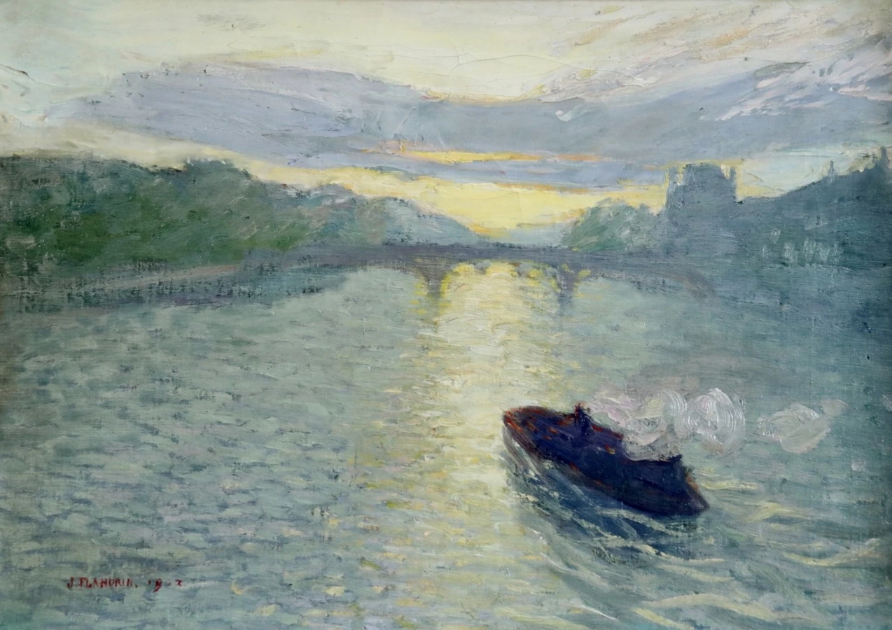 La Seine au Soleil Levant - Buy Fine Paintings Online