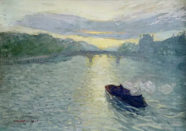 La Seine au Soleil Levant - Buy Fine Paintings Online