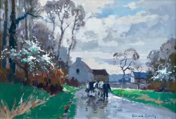 Route de Grentheville au printemps - Buy Fine Paintings Online