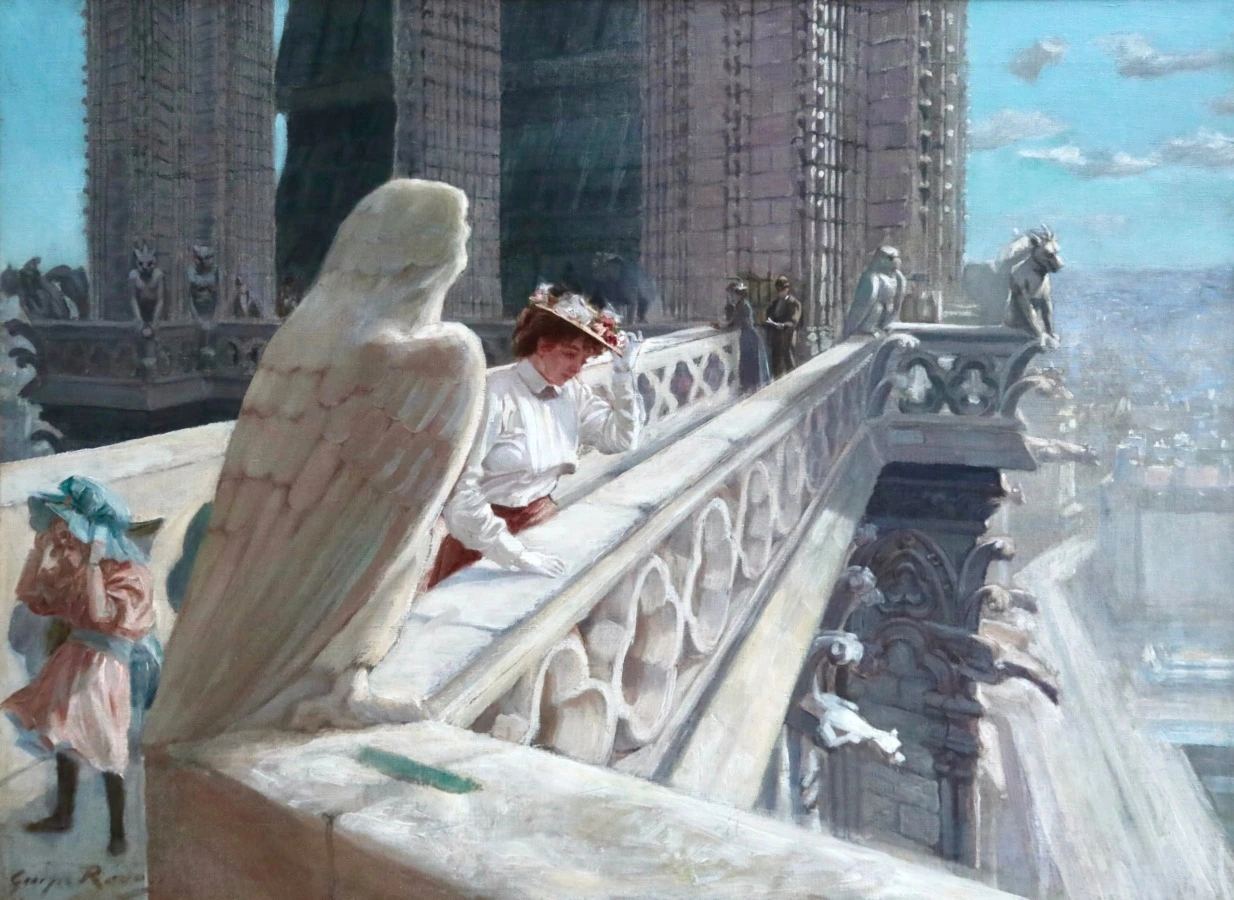 The Rooftops of Notre Dame - Buy Fine Paintings Online