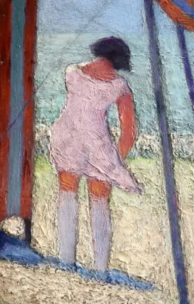 Femme sur la plage - Buy Fine Paintings Online