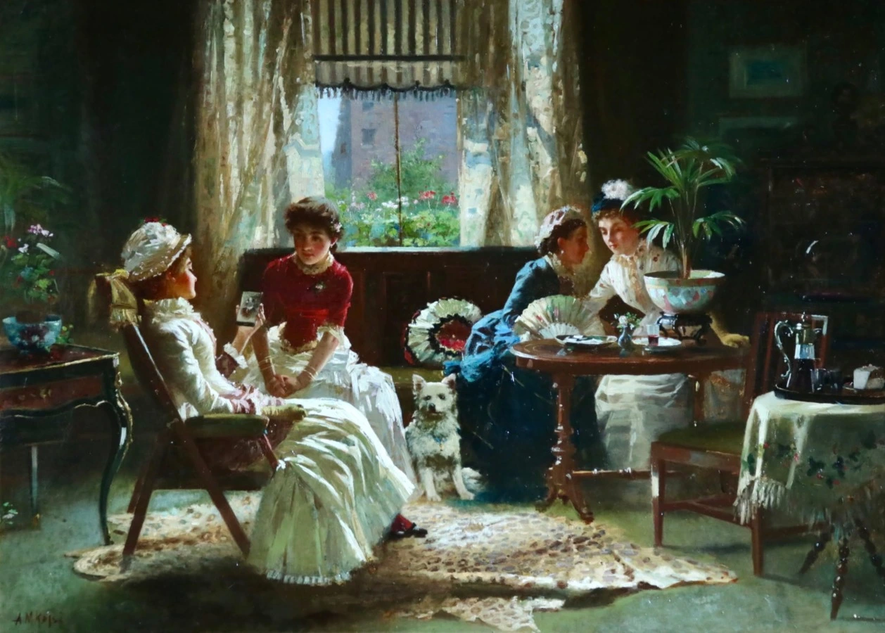 Gossips! - Buy Fine Paintings Online