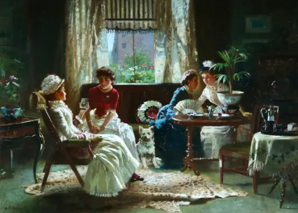 Gossips! - Buy Fine Paintings Online