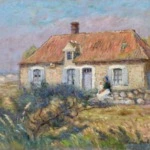 Mother & Child by a Cottage thumbnail