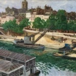 Workers on the Seine – Pont Louis-Philippe thumbnail