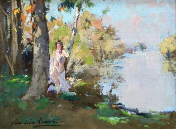 Au Bord De L’Eau - Buy Fine Paintings Online