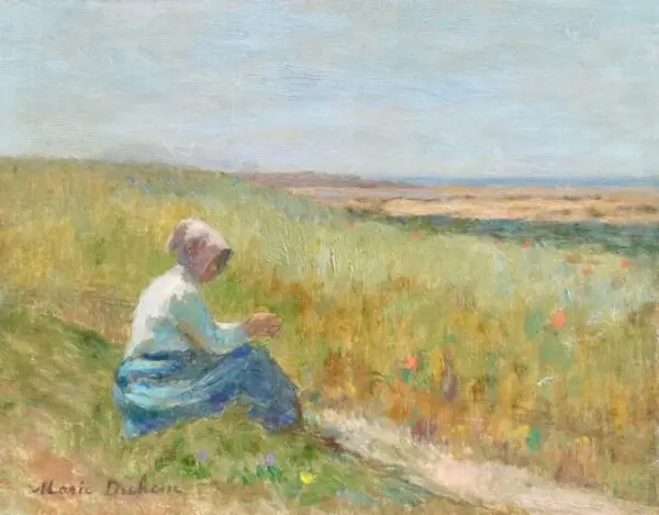 Jeune Femme en Paysage - Buy Fine Paintings Online