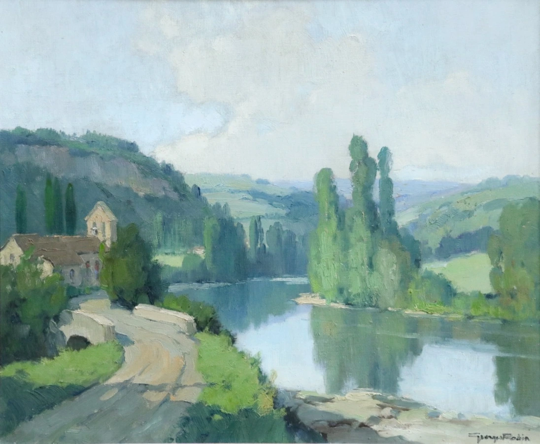 L’Aveyron a Montrozier - Buy Fine Paintings Online