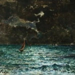 Effet de lune au bord de la mer thumbnail