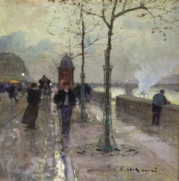 Le Quai – Soir - Buy Fine Paintings Online