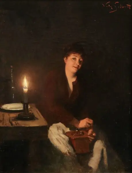 Grinding Coffee - Buy Fine Paintings Online