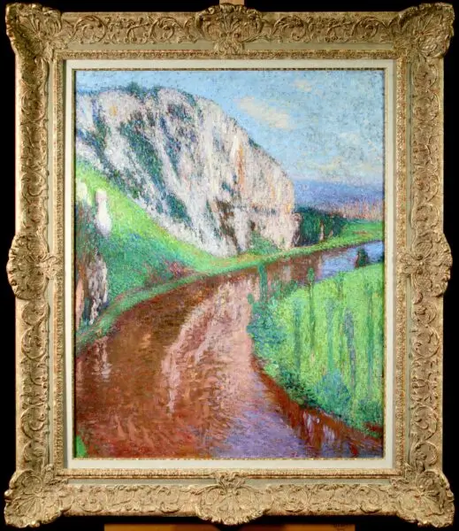 Le Lot en dessous des falaises de Saint Cirq Lapopie - Buy Fine Paintings Online