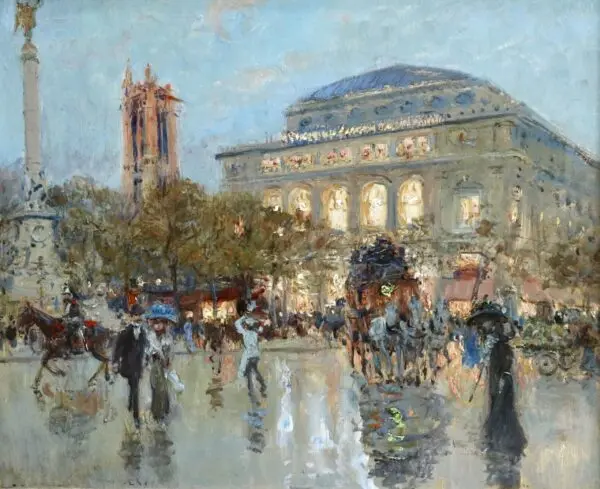 Place Du Chatelet – Paris - Buy Fine Paintings Online