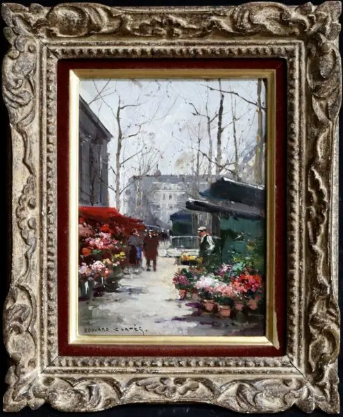 Marche Aux Fleurs – Place de la Madeleine - Buy Fine Paintings Online