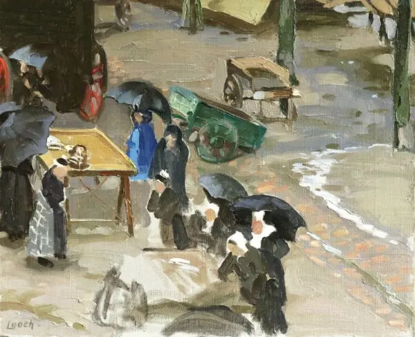 Rainy Day – Finistere Market - Buy Fine Paintings Online
