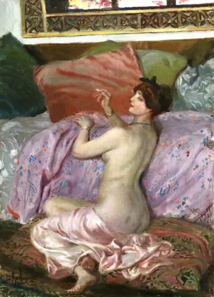 Nude Smoking a Cigarette - Buy Fine Paintings Online