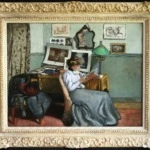 Femme Lisant – The artists wife Malek in an interior thumbnail